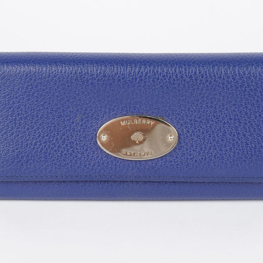 Mulberry Blue Leather Long Wallet RL8541 28293010