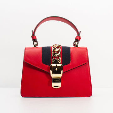 GUCCI Sylvie Mini Top Handle Bag 470270 D4ZAG 8457 28481481