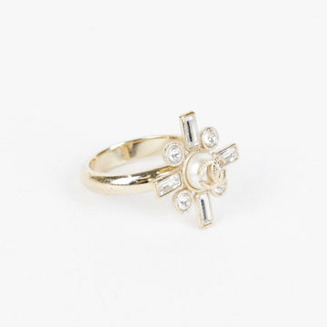 CHANEL Crystal CC Logo Ring Size 14 28549983
