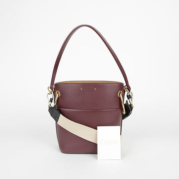 CHLOE Bordeaux Leder Roy Bucket Bag 28563981