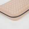 Bottega Veneta 114076 Light Pink Leather Intrecciato Zip Long Wallet 29048107 [P]