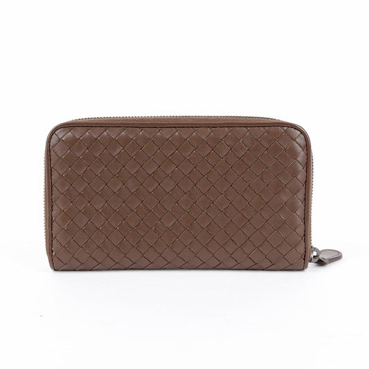 Bottega Veneta Intrecciato Leather Zip-Around Wallet Brown 114076 29048224