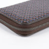 BOTTEGA VENETA 114076 ブラウンレザー花模様イントレチャートジップ長財布 29073647 [P]
