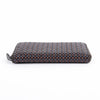 BOTTEGA VENETA 114076 ブラウンレザー花模様イントレチャートジップ長財布 29073647 [P]