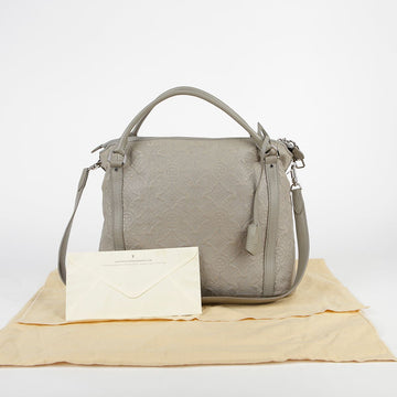 Louis Vuitton M97070 PM Size Gray Entelia Leather Xyia Tote & Shoulder Bag 29114663