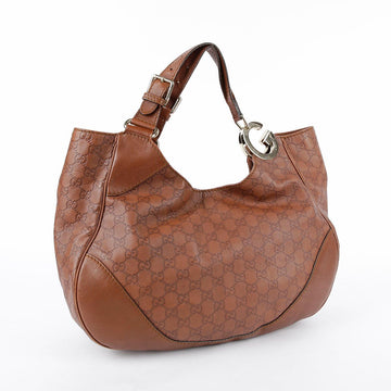 GUCCI Braune Leder Hobo Schultertasche Interlocking 203504 29026603