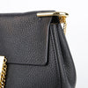 CHLOE Kleine schwarze Leder Drew Chain Crossbody 29216284 [P]