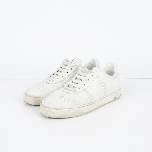 Valentino QW1S0D72 220MM White Leather Flycrew Sneakers 29160171