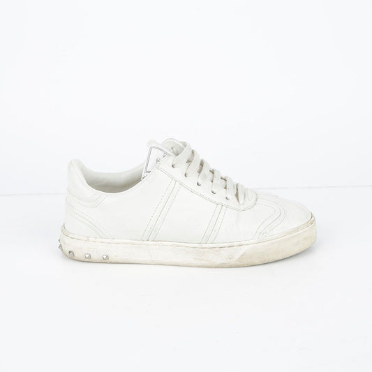 Valentino QW1S0D72 220MM White Leather Flycrew Sneakers 29160171