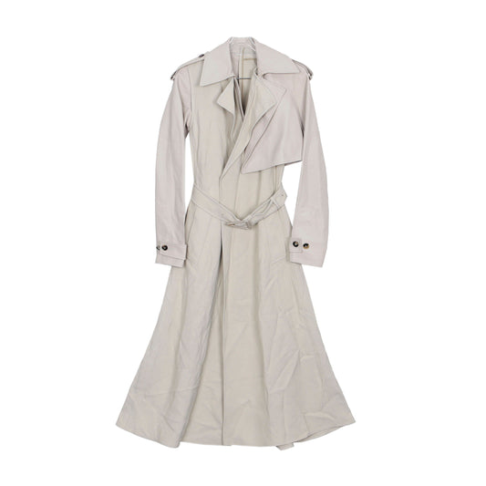 BOTTEGA VENETA Leder Doppel-Layered Lange Trenchcoat 36 29822276