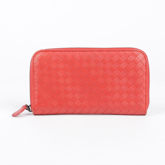 Bottega Veneta Intrecciato Long Wallet Red 114076 29742984