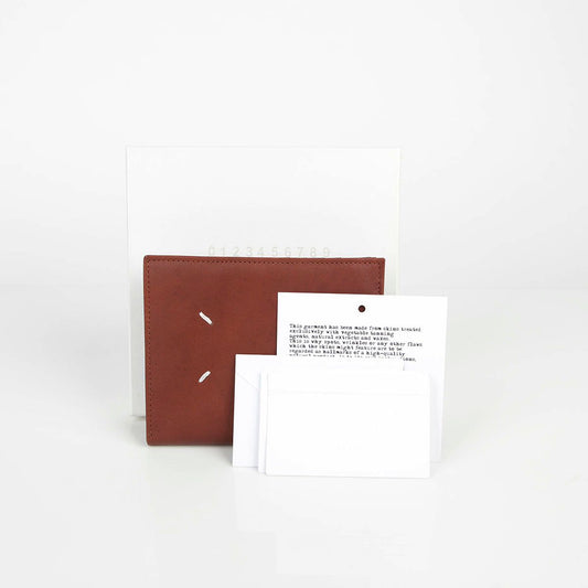 Maison Margiela S55UI0131 Brown Leather Bi-Fold Wallet 29797716
