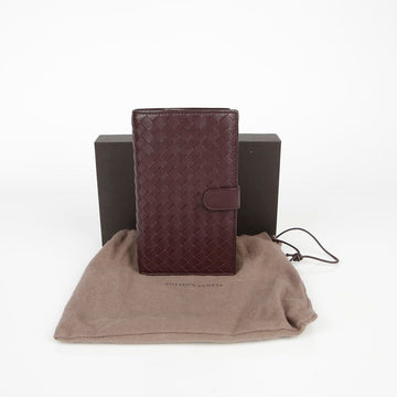 Bottega Veneta Burgundy Leather Intrecciato Continental Long Wallet 114074 29823190