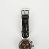 LOUIS VUITTON Q1321 30mm スチール ダンブル クロノグラフ クォーツ レザー ウォッチ 29797509 [P]