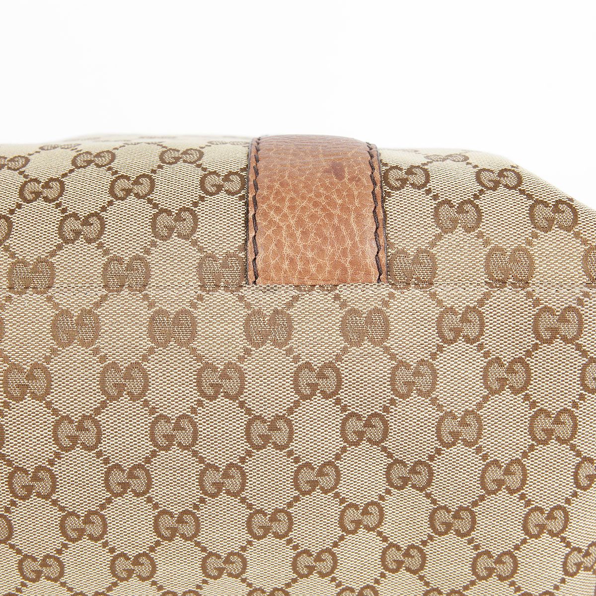 Gucci Brown Leather Trimming Bamboo Decoration Tote Bag 232947