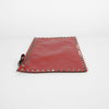 Valentino Red Leather Rockstud Clutch 30126609 [P]