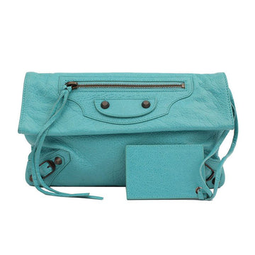BALENCIAGA Motor Flap Clutch aus Lammleder in Smaragdgrün 319381 2383229495 26810937 [P]