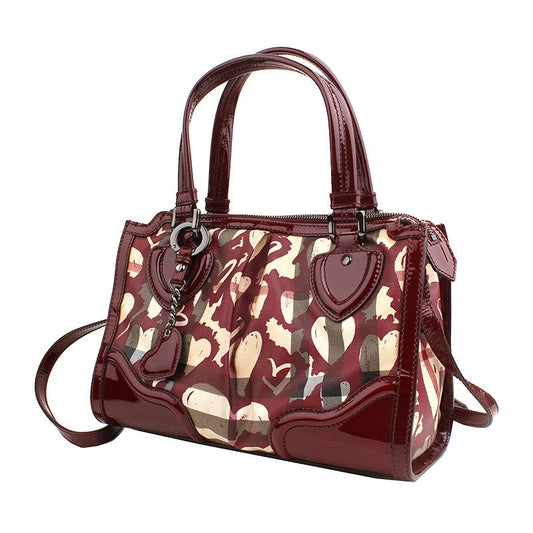 BURBERRY 限定版スーパーノバハートシャーリングトートバッグ兼ショルダーバッグ 2316447477 26811106