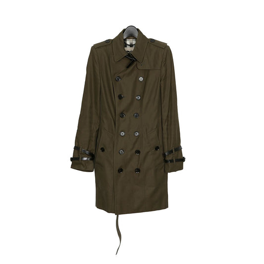 Burberry Cotton Trench Half Jacket in Khaki Color Size 6 30124910