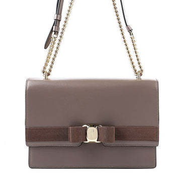 Salvatore Ferragamo New Bara Crossbody Bag (I284 CARAWAY SEED 0741063) 30962540