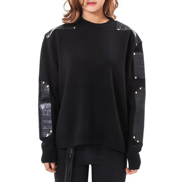 Givenchy Women's Leather Sweater 30977535
