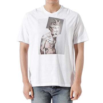 Neil Barrett Men's Tattoo Graphic Short Sleeve T-Shirt PBJT359A G535S 03 30981253