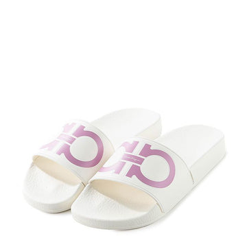 SALVATORE FERRAGAMO I_GROOVY WHITE 0744128 女子用スリッパ 31007329