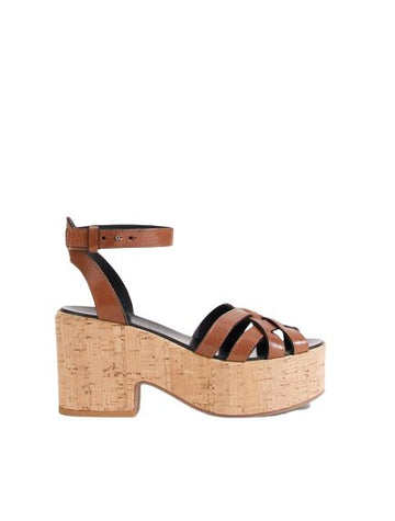 WEEKEND MAXMARA Damen Leder Sandalen in Kamelgröße 270mm 29096016 [P]