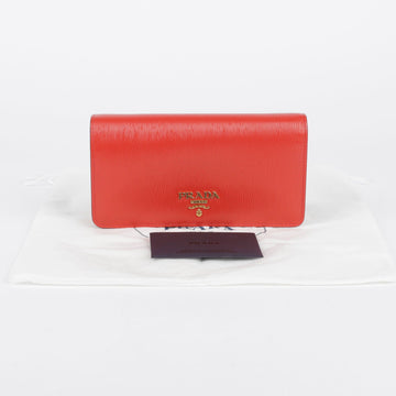 PRADA Red Vitello Move WOC Crossbody Bag 1BP021 31059616