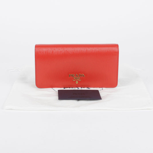 PRADA 1BP021 レッド ビテロ ムーブ WOC クロスバッグ 31059616