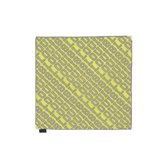 Louis Vuitton Louis Square Scarf in Fluorescent Yellow 54CM 31394590