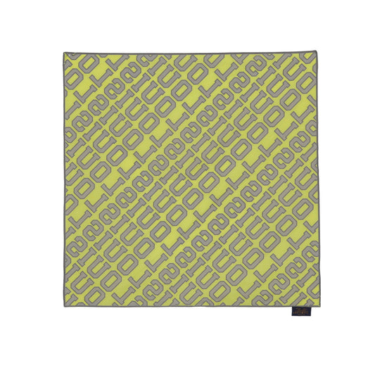 Louis Vuitton Louis Square Scarf in Fluorescent Yellow 54CM 31394590