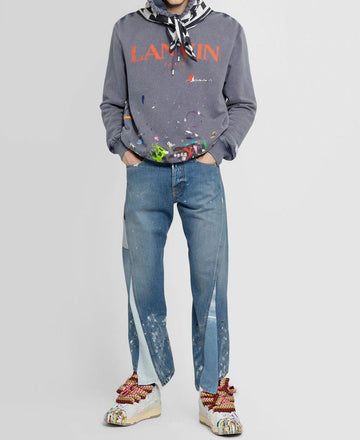 LANVIN Twisted Denim Jeans PAINTEFFECT RMTR0076D00822 29962524