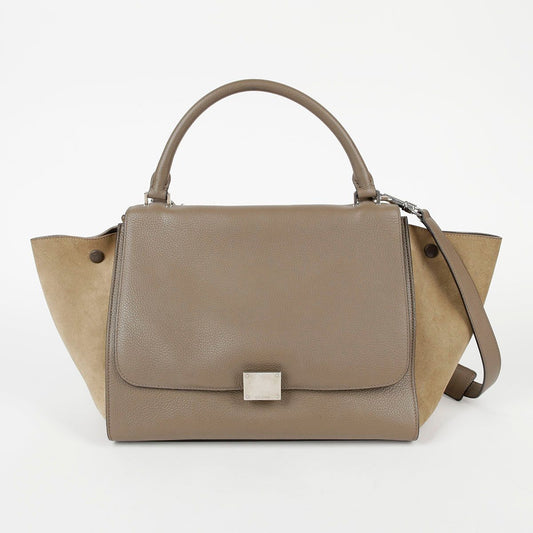 CELINE 169543 ツートン レザー トラペジウム トート ショルダーバッグ 33162608