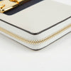 GUCCI アイボリー レザー シルビ ジッパー 長財布 476083 33113692 [P]