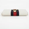 GUCCI アイボリー レザー シルビ ジッパー 長財布 476083 33113692 [P]