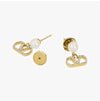 Valentino Crystal Pearl Drop Earrings 161768664 [P]