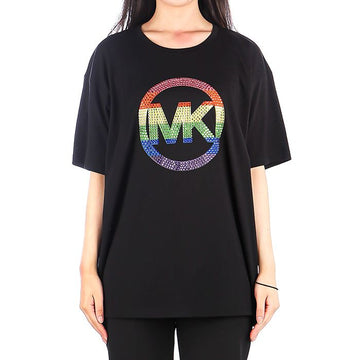 MICHAEL KORS レインボーロゴTシャツ (MU250T397J 001) 34045677