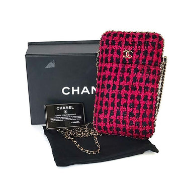 CHANEL ツイードフォンホルダー 34860553 [P]