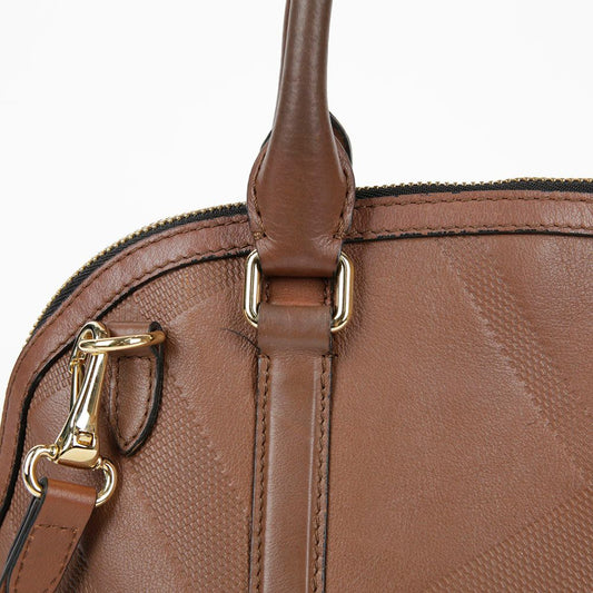 BURBERRY ブラウンレザーオーチャードトート兼ショルダーバッグ 3939325 35032832