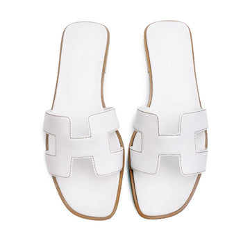 Hermes Oran Sandals White Full Set Gift 35320883