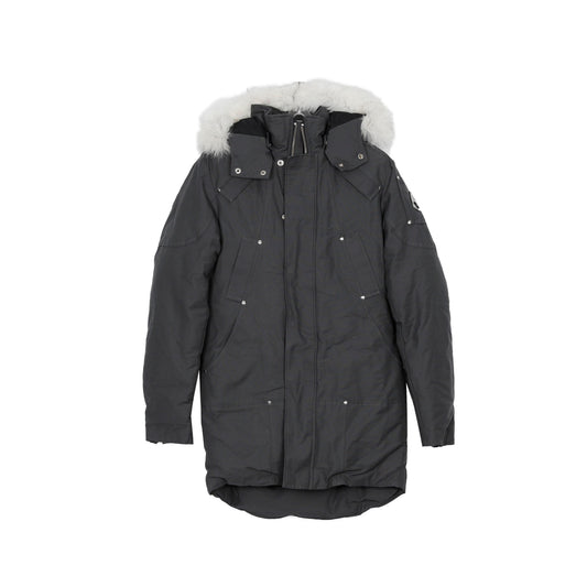 MOOSE KNUCKLES MK2001MP S Größe grau Fox Pelz STIRLING PARKA 2001MP 31018348