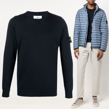 Stone Island 22FW Patch Wool Knit 7715510C4 V0020 34951720 [P]