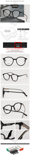 Kenzo KZ50103I 001 Round Black Horn Rim 63502299 [P]