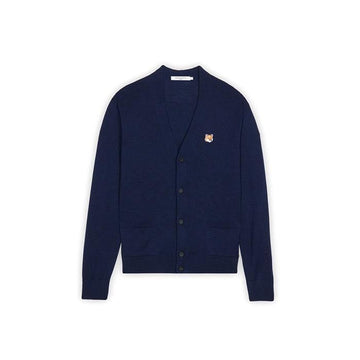 Maison Kitsune Fox Head Classic Wool Cardigan 29286581