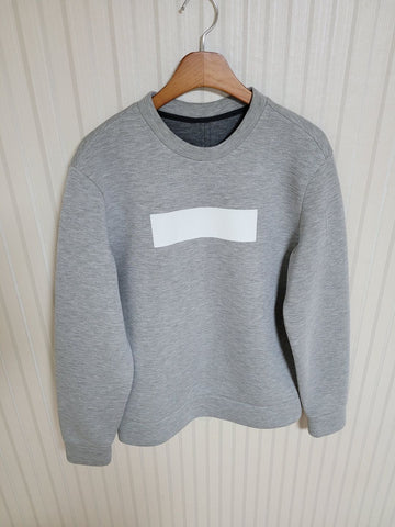 SYSTEM Homme Grau Neopren Rückenlogo Sweatshirt 95 37111165