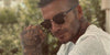 David Beckham Sunglasses DB1002S 8072M Brown Half-Rim 61012649 [P]
