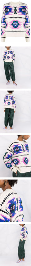 Isabel Marant 22SS PULL MALDEN Jacquard Knit 02LY 22P081E 29478764 [P]