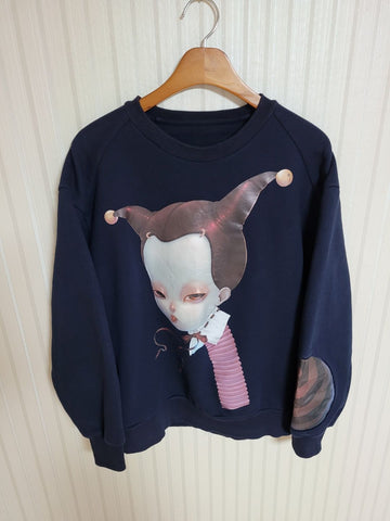 JUUN.J ネイビー悪魔ピエロパッチマンツーマン44 37558852