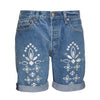 Other Brand 17SS Eyelet Bandana Denim Shorts 1050129 32924305 [P]